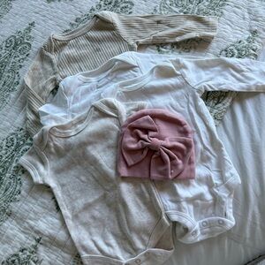 Baby Onesies Bundle with Hat
